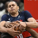 L'apprentissage est rude pour Kyshawn George en NBA (archives). KEYSTONE/AP/John McDonnell